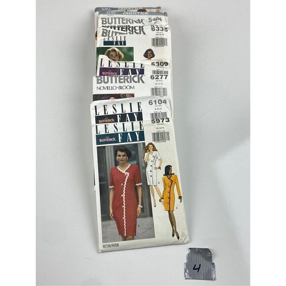 Vintage Lot of 10 Butterick Sewing Patterns Uncut Sizes 6-18 Leslie Fay DX1964 - Picture 2 of 7